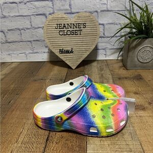 Crocs Classic Spray Dye Clog Shoe Unisex Size M8/W10
